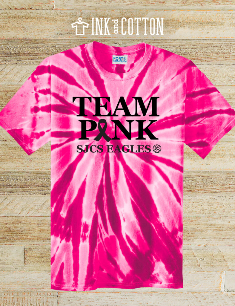 SJCS Team Pink Volleyball T-Shirt 2022 - Ink & Cotton