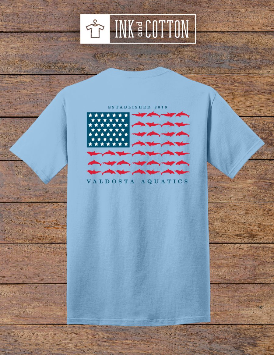 Valdosta Aquatics Flag Tees 2025