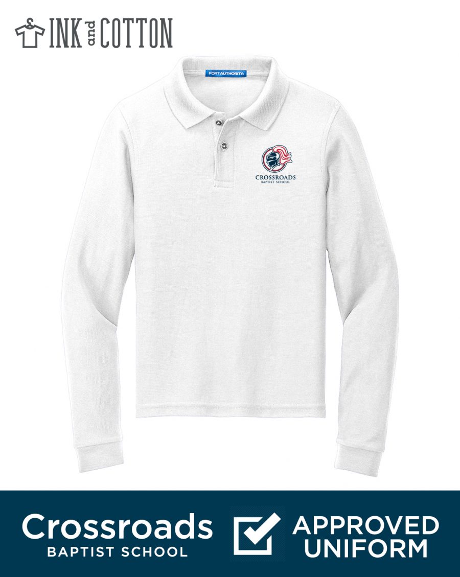 CBS Long Sleeve Cotton Polo