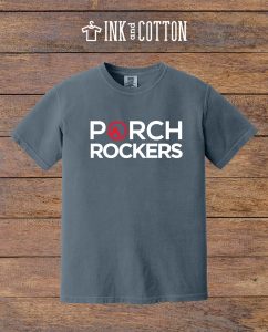 TPCC Porch Rockers T-Shirt 2026; back of shirt