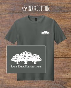 LPE Building T-Shirt 2026; back of shirt; Dark Gray color