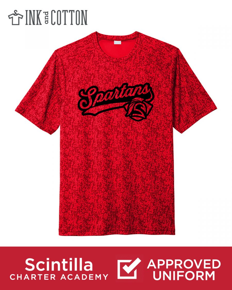 SCA Red Digi Camo Dri Fit T-Shirt