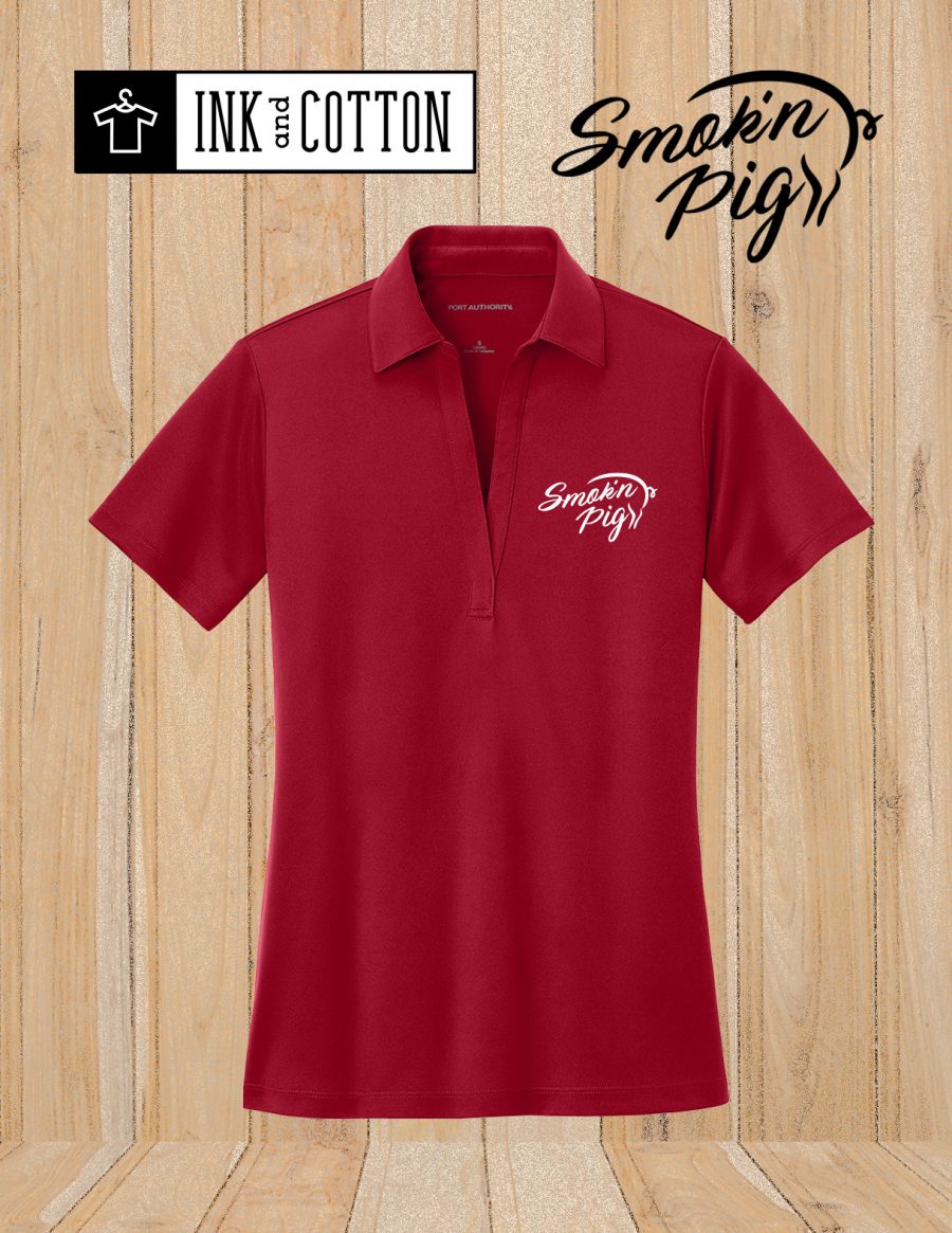 Smok'n Pig Dri Fit Polo - Ladies Fit