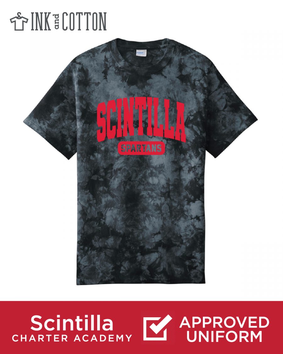 SCA Black Tie Dye Puff Ink T-Shirt